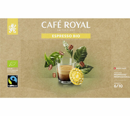 Caf&eacute; Royal Nespresso&reg; Compatible Professional Organic Espresso Capsules x 50