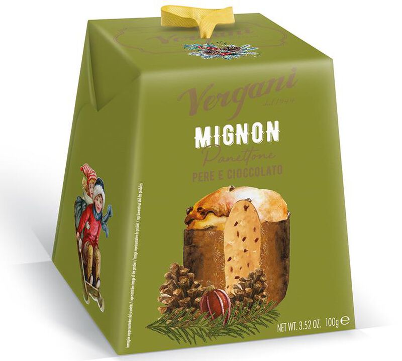 Vergani Panettone Mignon Pear and Chocolate - 100g image number 0