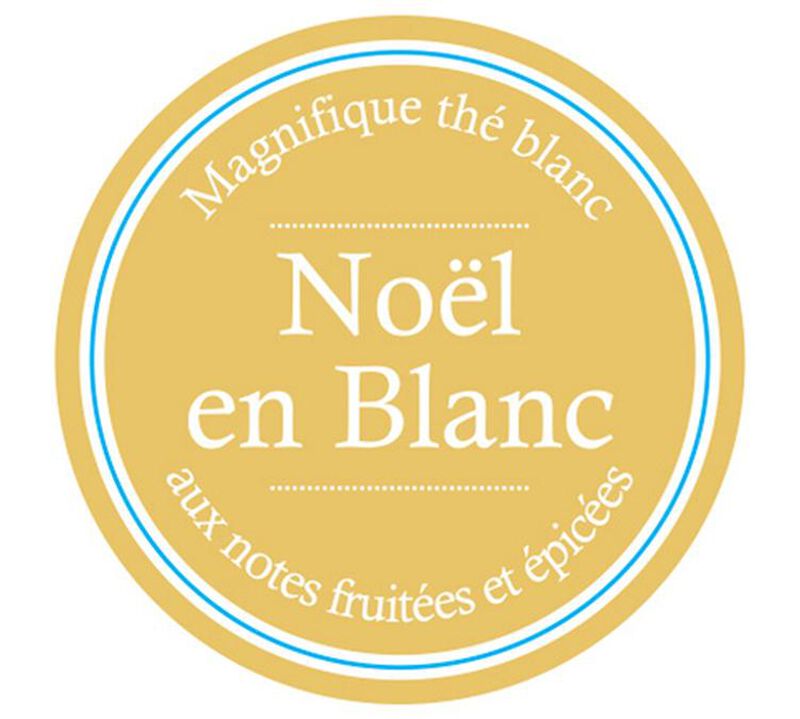 'No&euml;l en Blanc' loose leaf flavoured white tea - 40g tin - Comptoir Fran&ccedil;ais du Th&eacute; image number 2