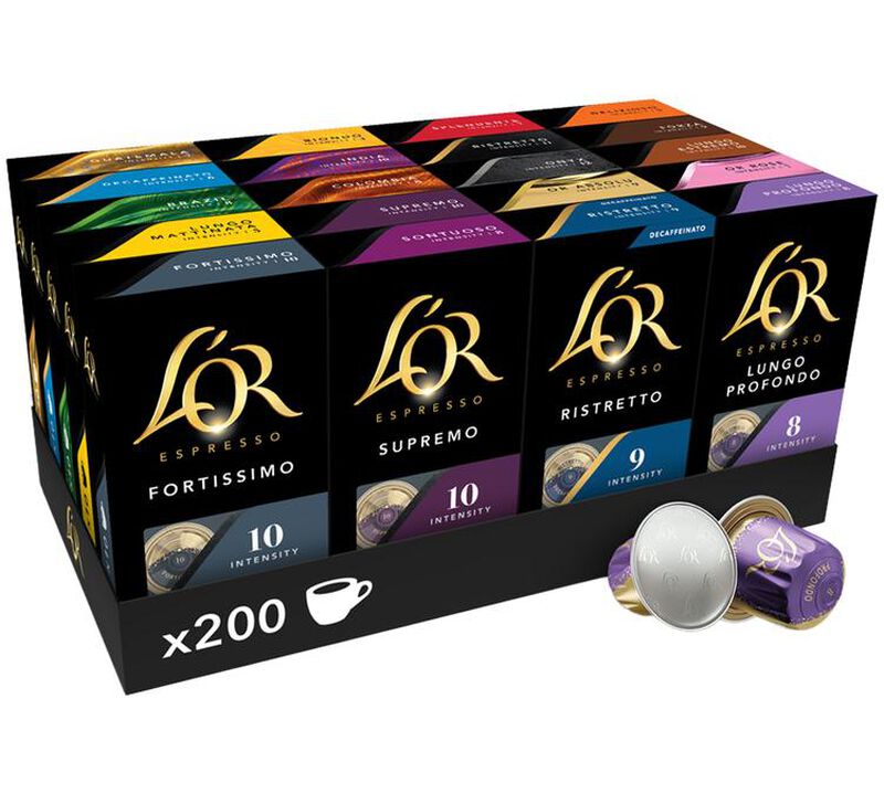 200 Nespresso* Original compatible capsules - Assortment - L'OR ESPRESSO image number 0