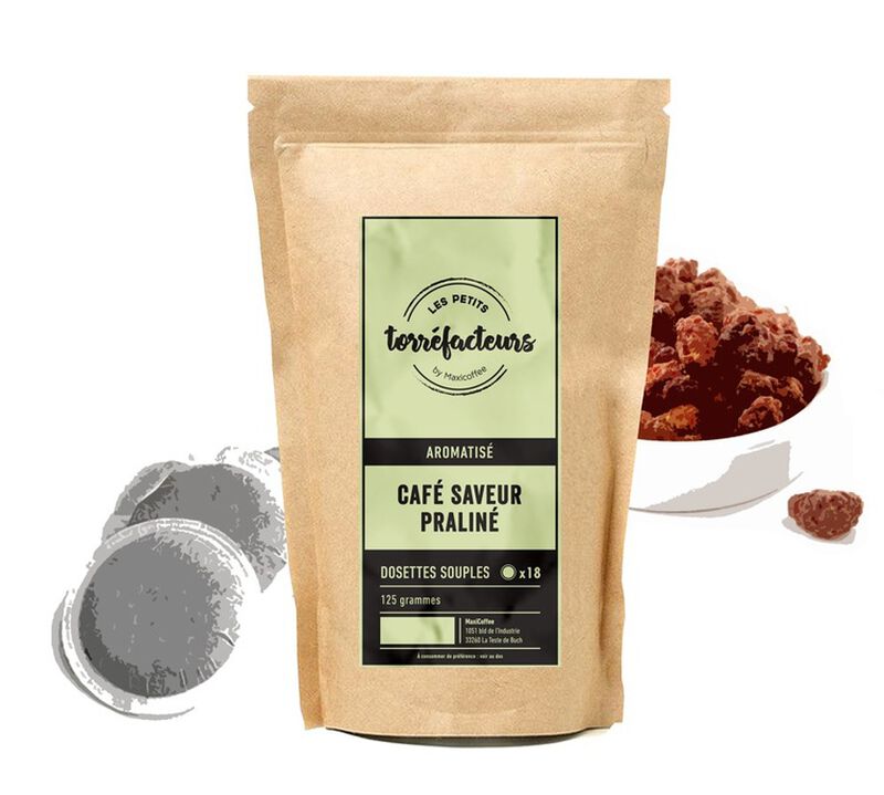 Flavoured Senseo Pods Praline Coffee Les Petits Torr&eacute;facteurs x 18 image number 0