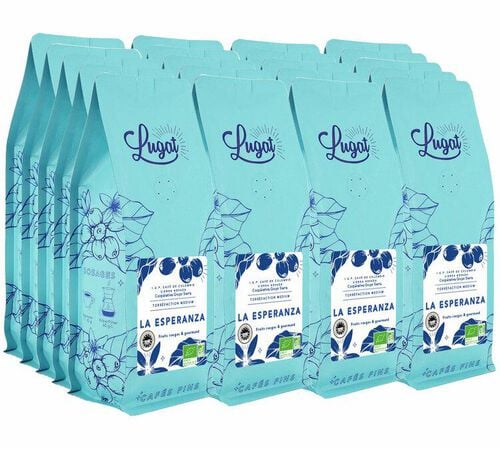Caf&eacute;s Lugat Organic Coffee Beans La Esperanza from Colombia - 5kg