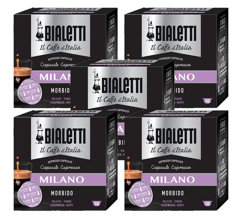 Bialetti Mokespresso Capsules Milano x 80 coffee pods image number 0
