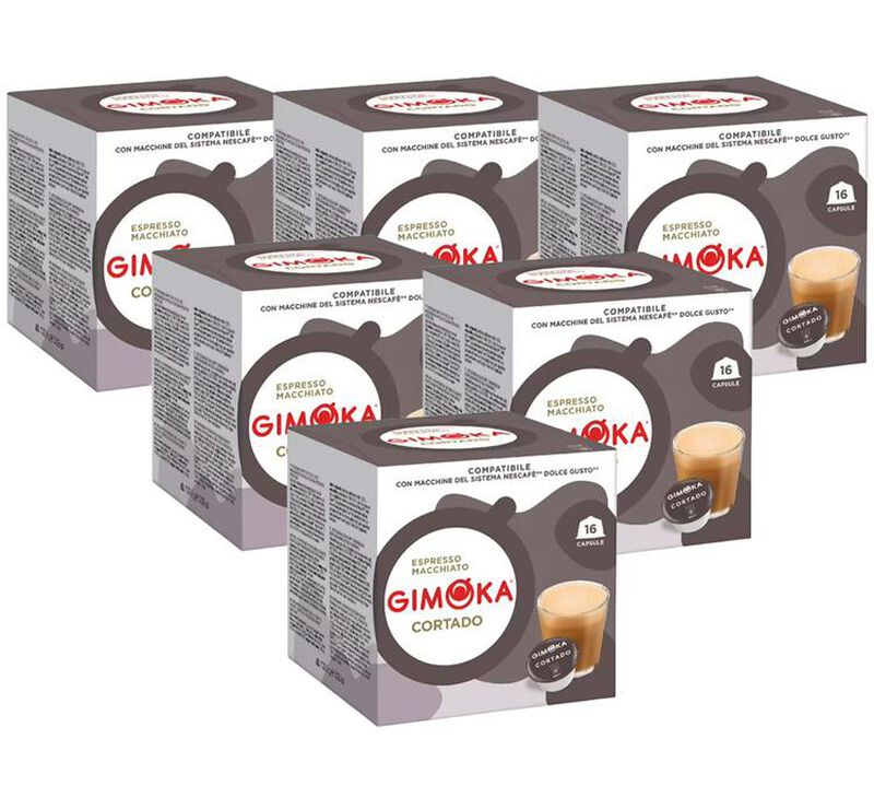 96 Nescafe* Dolce Gusto* Compatible Pods Espresso Cortado &ndash; GIMOKA image number 0