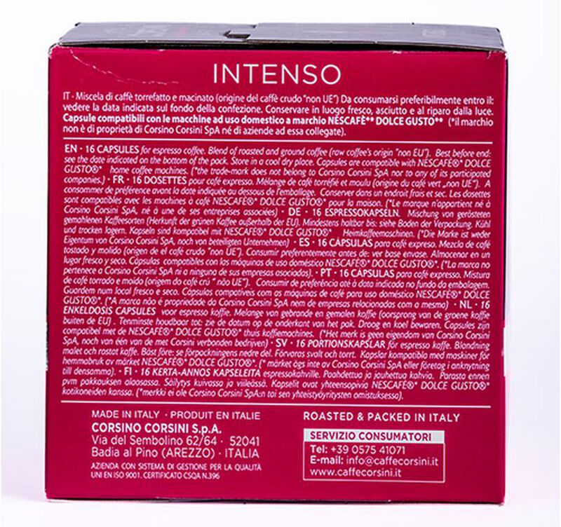 16 capsule compatibili Nescafe* Dolce Gusto* Gran Riserva Intenso &ndash; Corsini image number 2