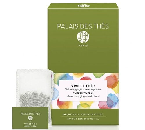 Palais des Th&eacute;s Organic Flavoured Green Tea Vive le Th&eacute;! x 20 Tea Bags
