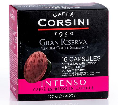 Caff&egrave; Corsini - 16 capsule per Lavazza A Modo Mio - Gran Riserva Intenso