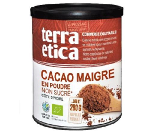 Terra Etica Organic Pure Cocoa Powder Without Added Sugar - 200g