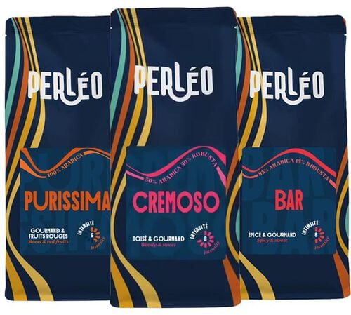 Perleo Espresso Coffee Beans Espresso Pack - 3x250g