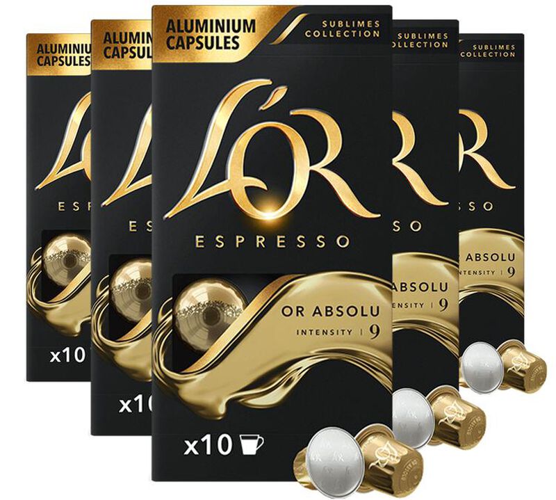 50 Nespresso* Original Compatible Capsules Or Absolu &ndash; L'Or Espresso image number 0