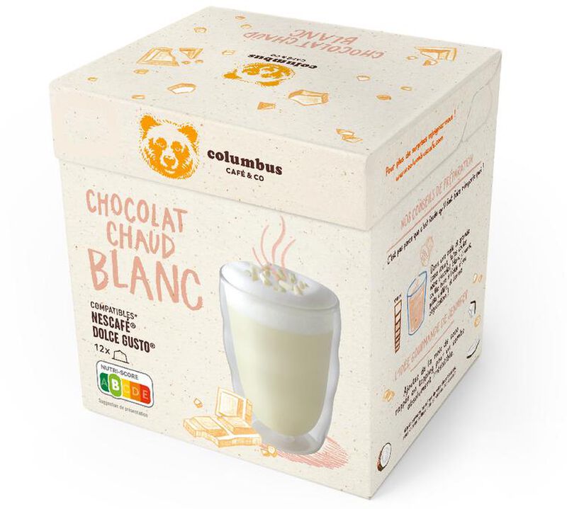 Columbus Caf&eacute; & Co Dolce Gusto pods White Hot Chocolate x 12 pods image number 0