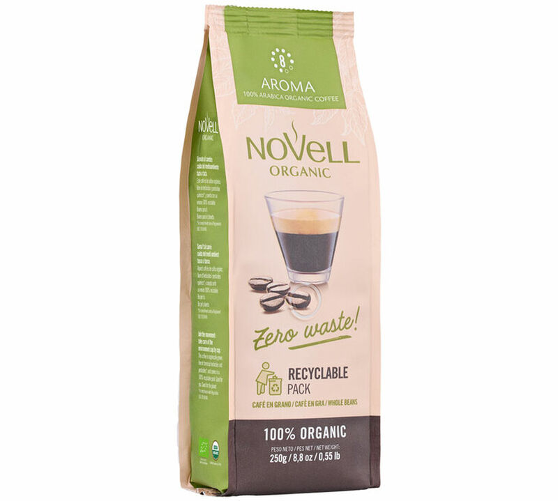 Novell Coffee Beans Organic Pi&ugrave; Aroma - 3 x 250g image number 2
