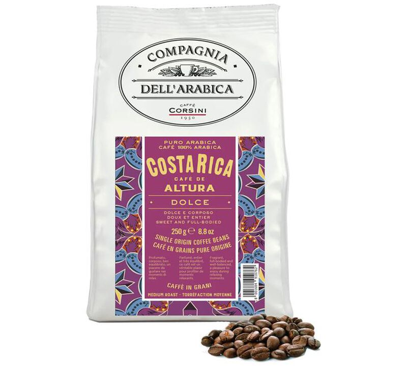 Caff&egrave; Corsini - Caff&egrave; in grani - Costa Rica Tarrazu 250 g image number 1