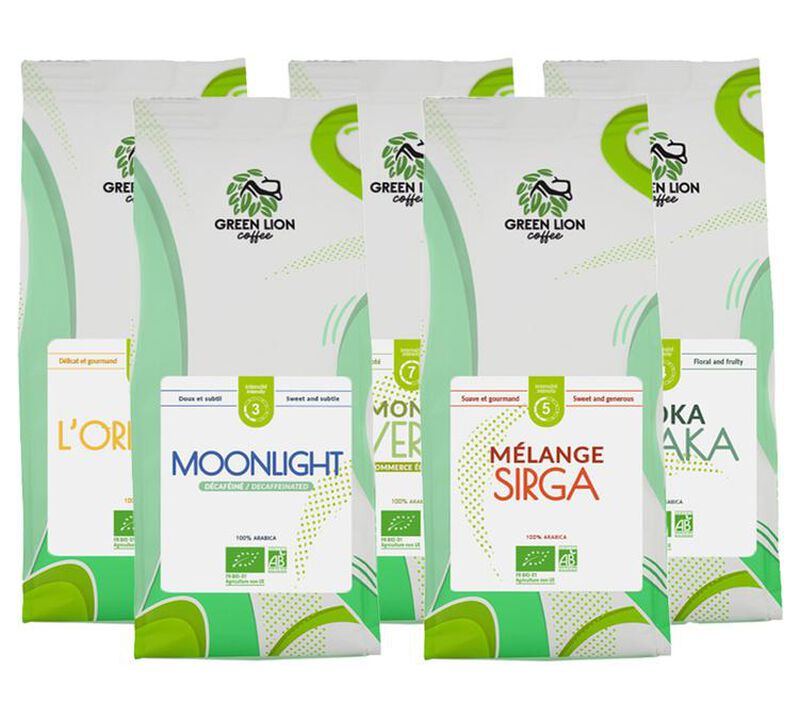 Green Lion Coffee Discovery Pack Organic Coffee Beans - 1,250kg image number 0