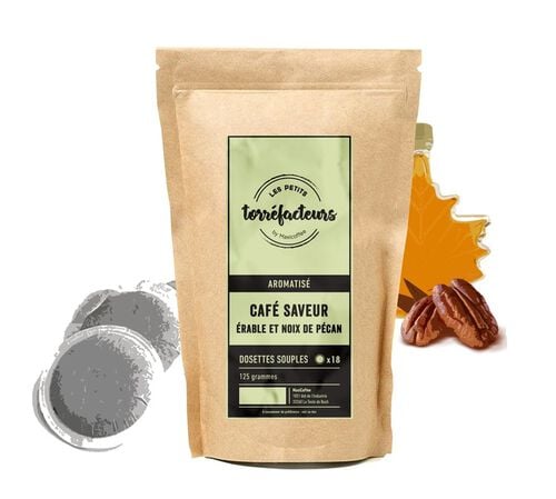 Flavoured Senseo Pods Maple and Walnut Coffee Les Petits Torr&eacute;facteurs x 18