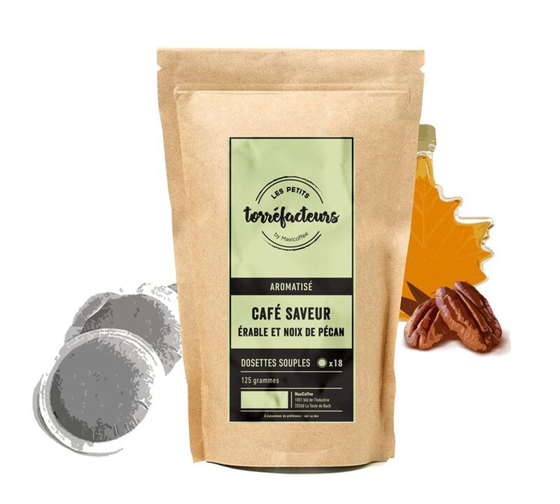 Flavoured Senseo Pods Maple and Walnut Coffee Les Petits Torr&eacute;facteurs x 18 image number 0