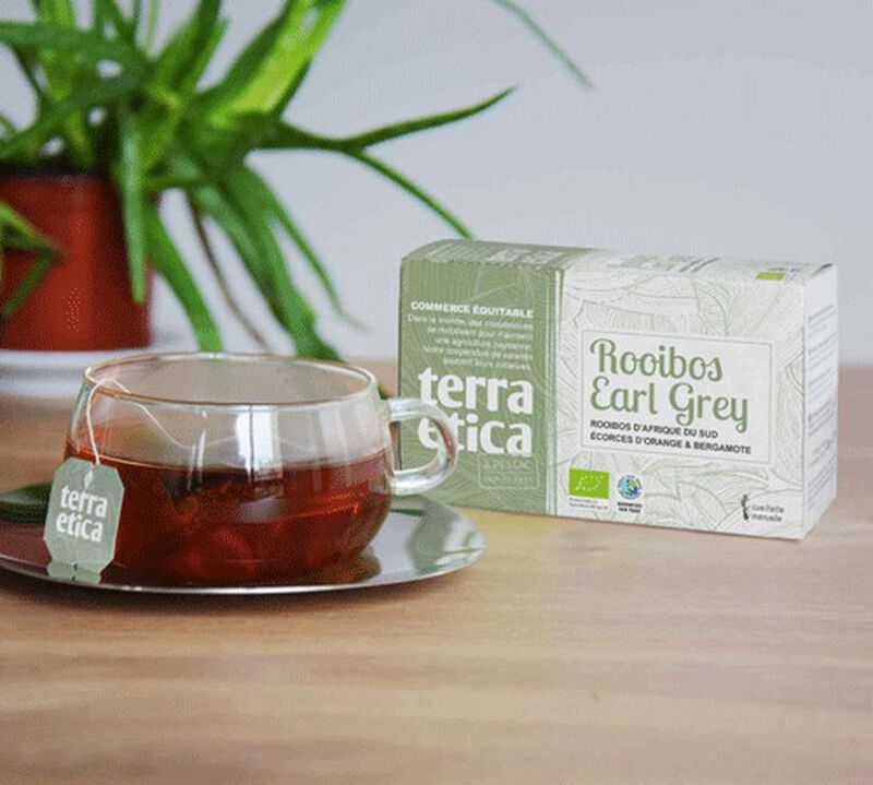 Rooibos Tea Earl Grey Terra Etica x 20 Tea Bags image number 1