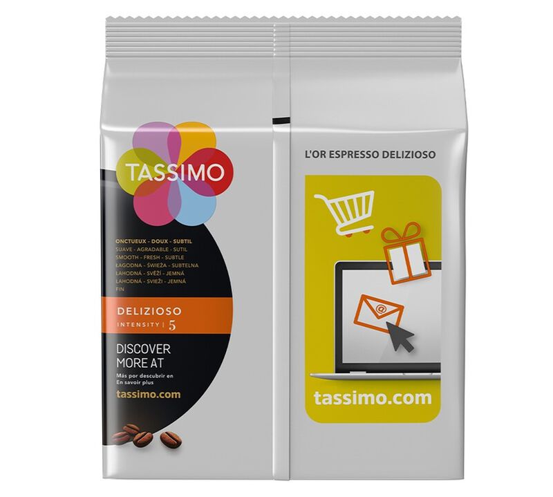 Tassimo L'OR Espresso Delizioso Coffee Pods 10 Packs (160 Drinks) image number 1