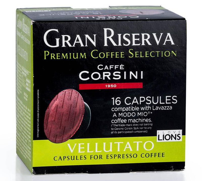 Caff&egrave; Corsini - 16 capsule compatibili Lavazza A Modo Mio - Gran Riserva Vellutato image number 0