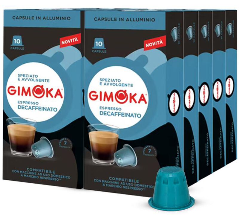 100 capsule compatibili Nespresso* Original Decaffeinato &ndash; Gimoka image number 0