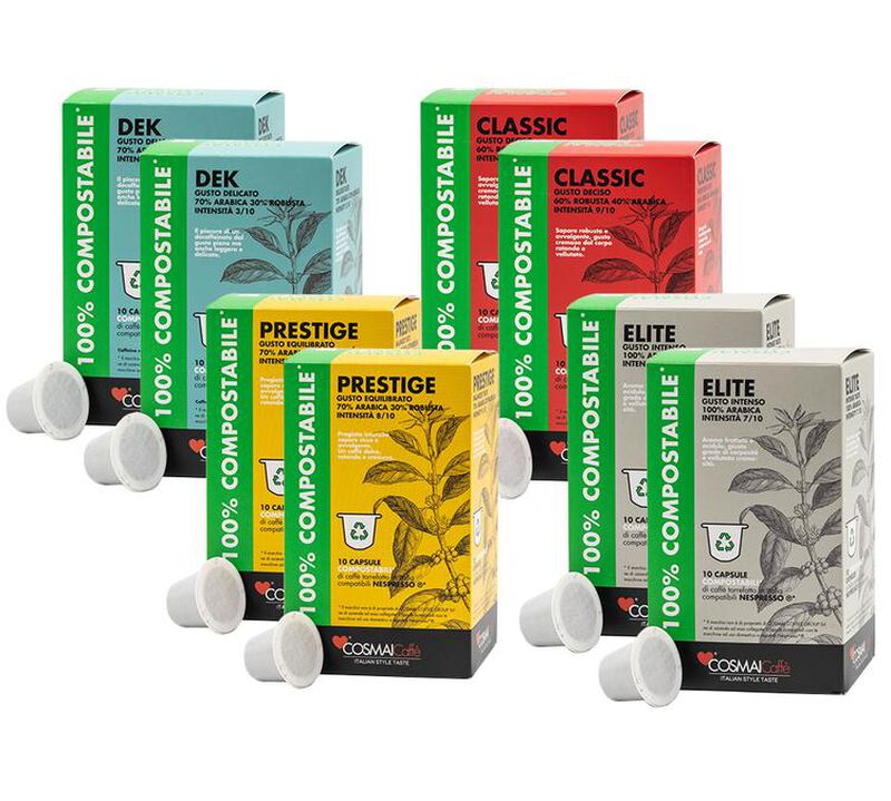 Pack of 80 Cosmai coffee capsules compatible with Nespresso&reg; image number 0