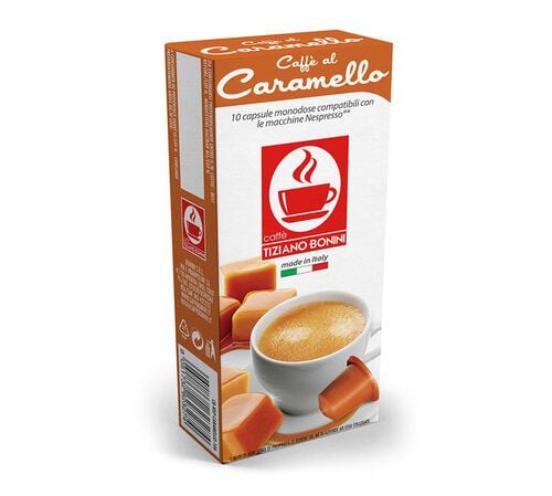 10 Nespresso* Original Compatible Capsules Caramello &ndash; BONINI