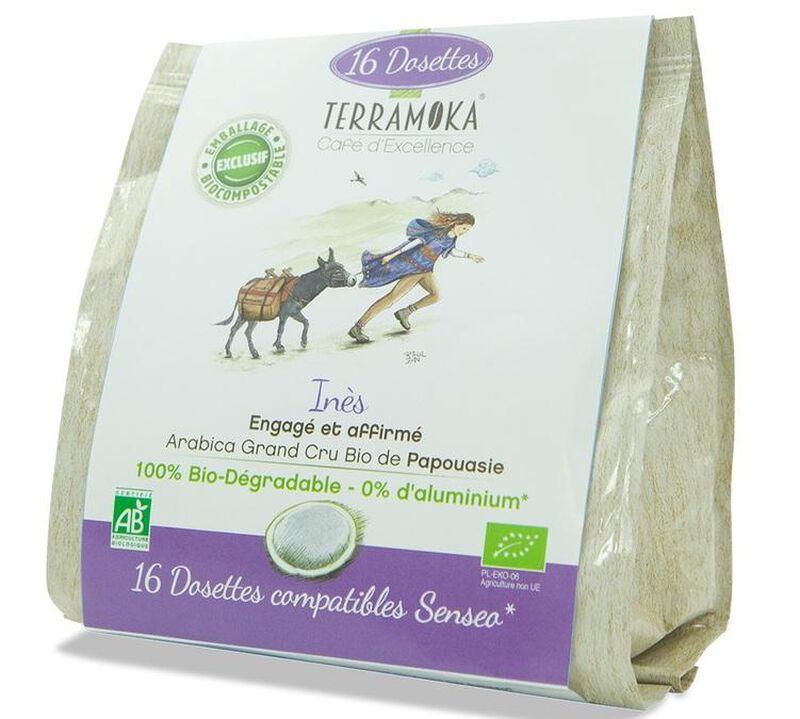 Terramoka In&egrave;s Senseo Organic Coffee Pods x 16 Senseo pods image number 0