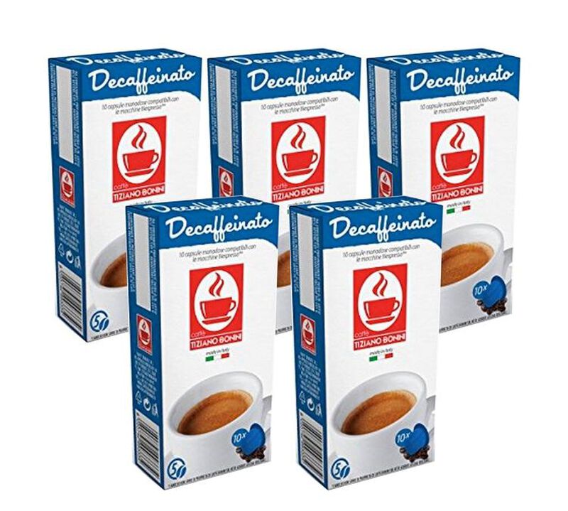 Caff&egrave; Bonini Decaffeinato capsules compatible with Nespresso&reg; x50 image number 0