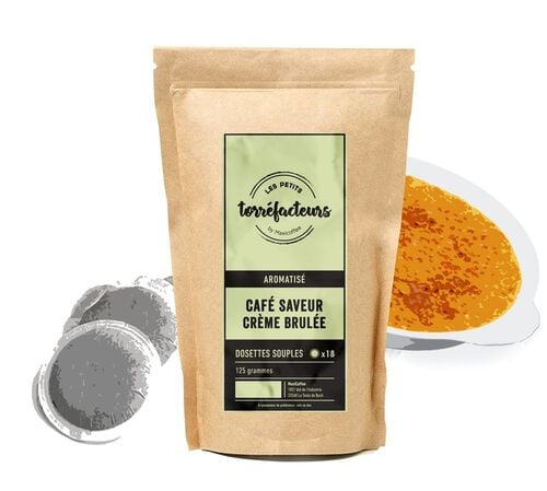 Flavoured Senseo Pods Cr&egrave;me Br&ucirc;l&eacute;e Les Petits Torr&eacute;facteurs x 18