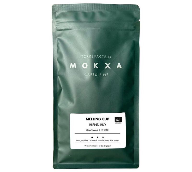 Mokxa - Caff&egrave; in grani biologico - Melting cup 250 g image number 0