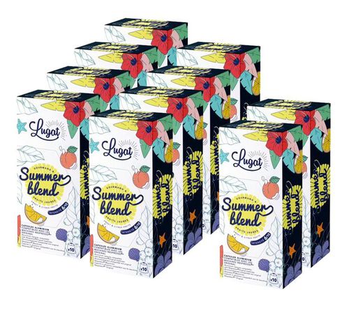 Caf&eacute;s Lugat - 100 Capsule Compatibili Nespresso&reg; -  Summer Blend