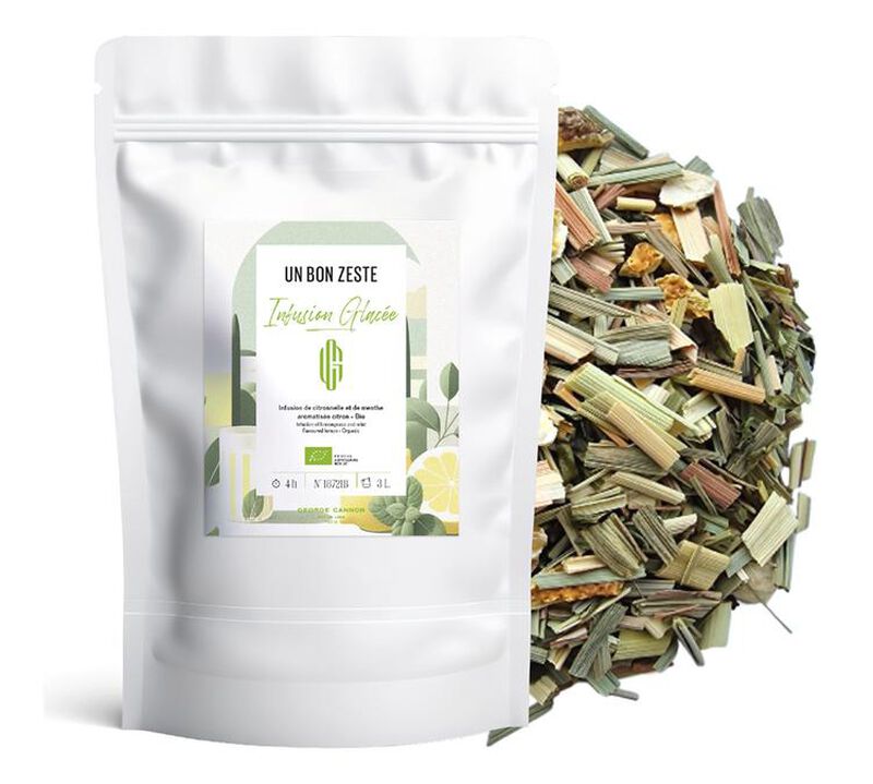 "Un bon zeste" Organic Lemon iced infusion - 75g loose leaf - George Cannon image number 0