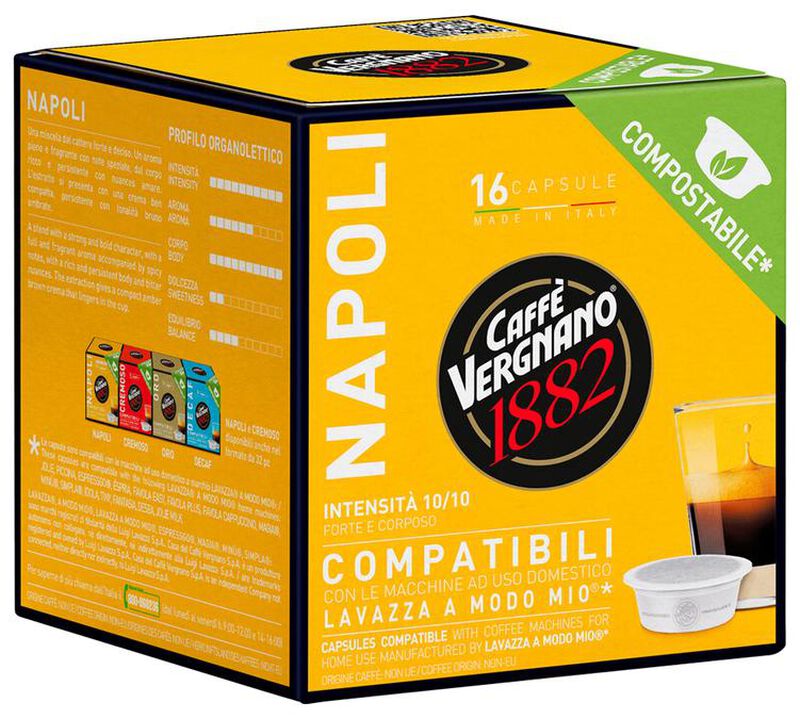 Caff&egrave; Vergnano Lavazza A Modo Mio Capsules Napoli x 16 image number 2
