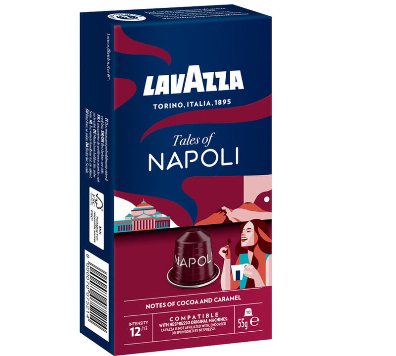 100 Nespresso* Original Compatible Capsules Tales Of Napoli &ndash; LAVAZZA image number 1