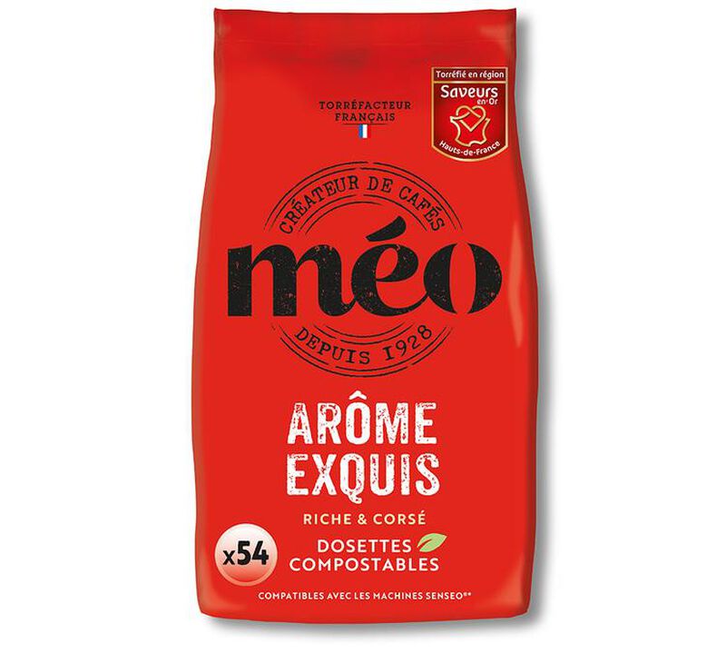 Senseo Compatible Pods Caf&eacute;s Meo Exquis x 54 image number 0