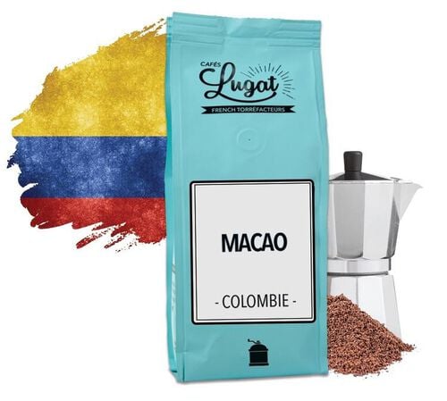 Ground coffee for moka pots: Colombia - Macao - 250g - Caf&eacute;s Lugat