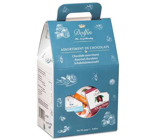 Dolfin Chocolate Assortment Box 6 Flavours - 250g