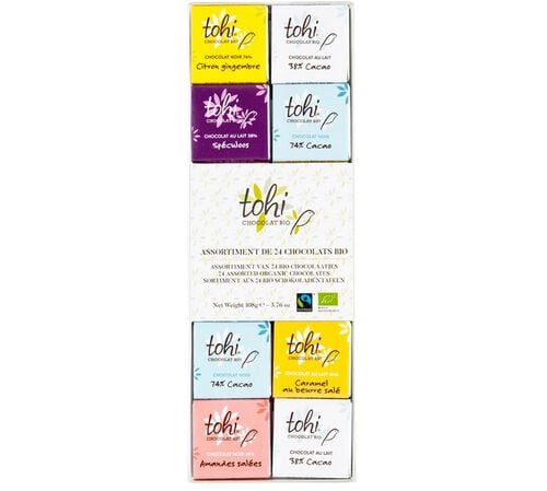 Tohi Assortment of 24 Neapolitan Chocolate with 6 Varieties