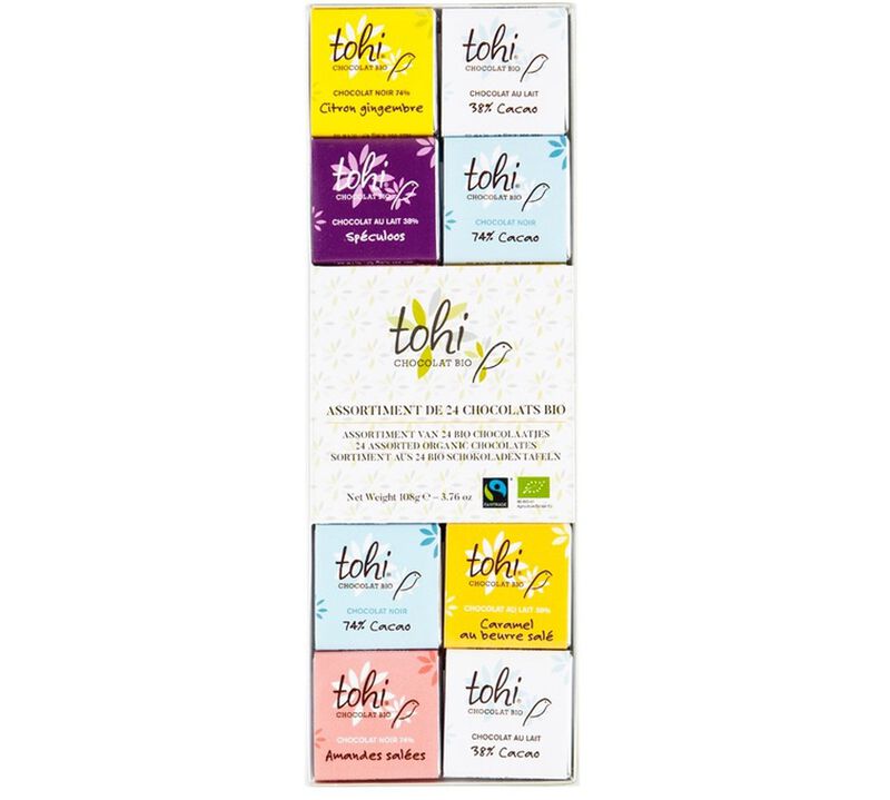 Tohi Assortment of 24 Neapolitan Chocolate with 6 Varieties image number 0