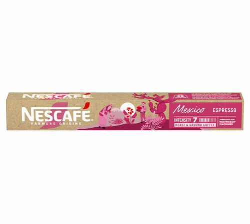 10 Nespresso* Original Compatible Capsules Mexico &ndash; NESCAFE FARMERS ORIGINS