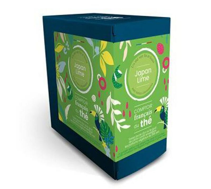 Japan Lime green tea - 20 chiffon tea bags - Comptoir Fran&ccedil;ais du Th&eacute; image number 0