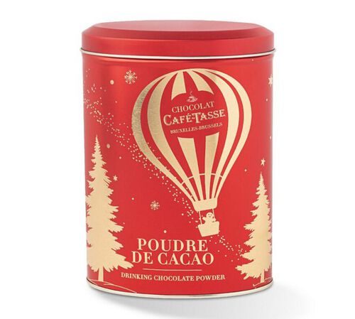 Caf&eacute;-Tasse Hot Chocolate Powder in Christmas Metal Tin - 250g