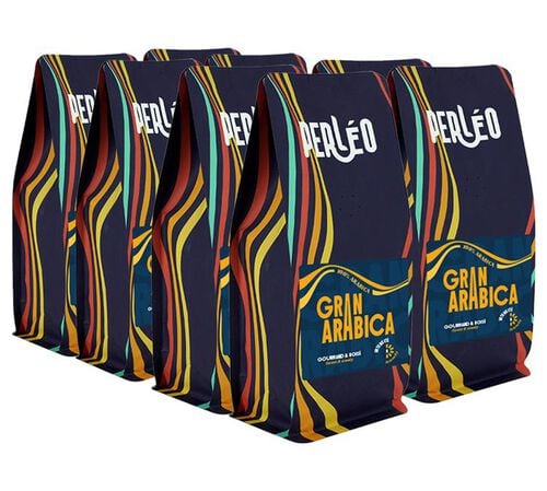Perleo Espresso Coffee Beans Gran Arabica Blend - 8 x 1kg