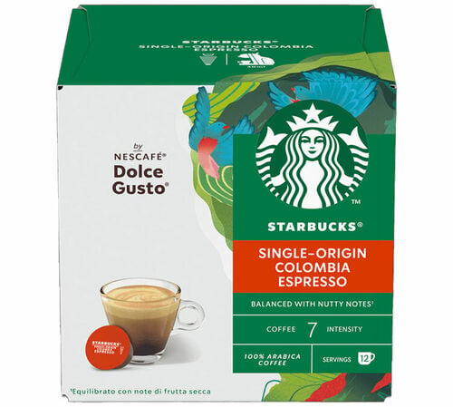 12 Nescaf&eacute;* Dolce Gusto* Compatible Pods Colombia &ndash; STARBUCKS