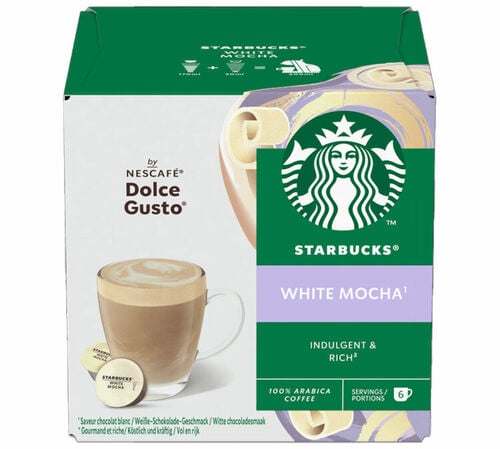 12 Nescaf&eacute;* Dolce Gusto* Compatible Pods Mocha White Chocolate &ndash; STARBUCKS
