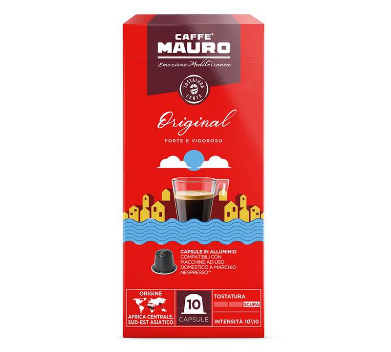 10 Nespresso* Original Compatible Capsules Original &ndash; CAFFE MAURO image number 0
