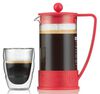 Bodum Brazil French Press in Red - 1L image number 2