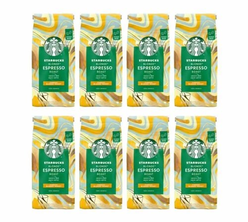Starbucks Coffee Beans Blonde Espresso Roast - 8 x 450g