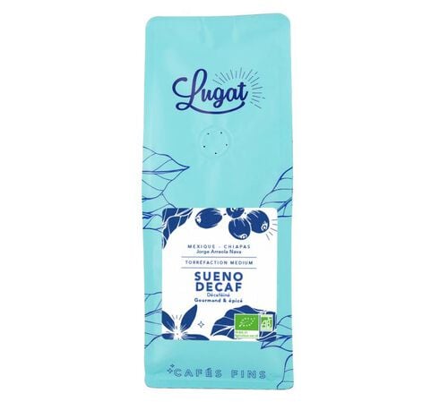 Lugat Organic Ground Coffee Sueno Decaf Universal Grind - 250g
