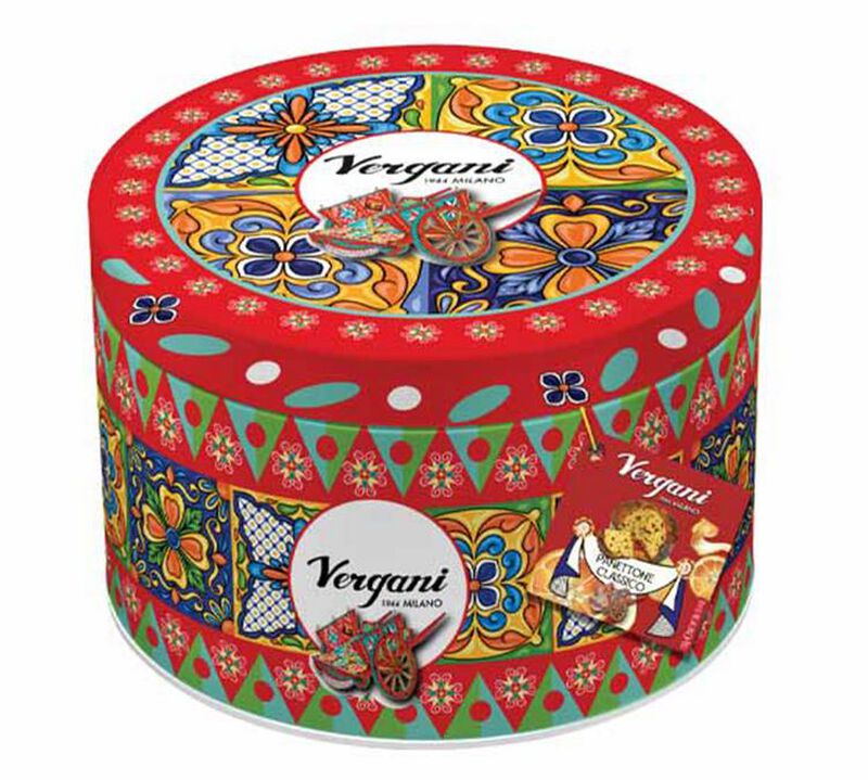 Vergani Traditional Panettone in Metal Tin - Sicily Collection - 750 g image number 0